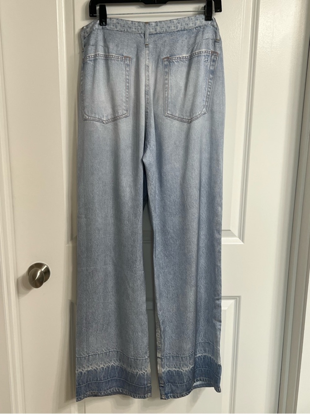 NWT rag & bone Miramar Satin Phoebe Pant in Mica Size Medium - Picture 5 of 11